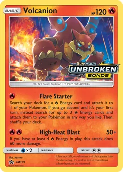 SM Black Star Promos Volcanion Pokémon card
